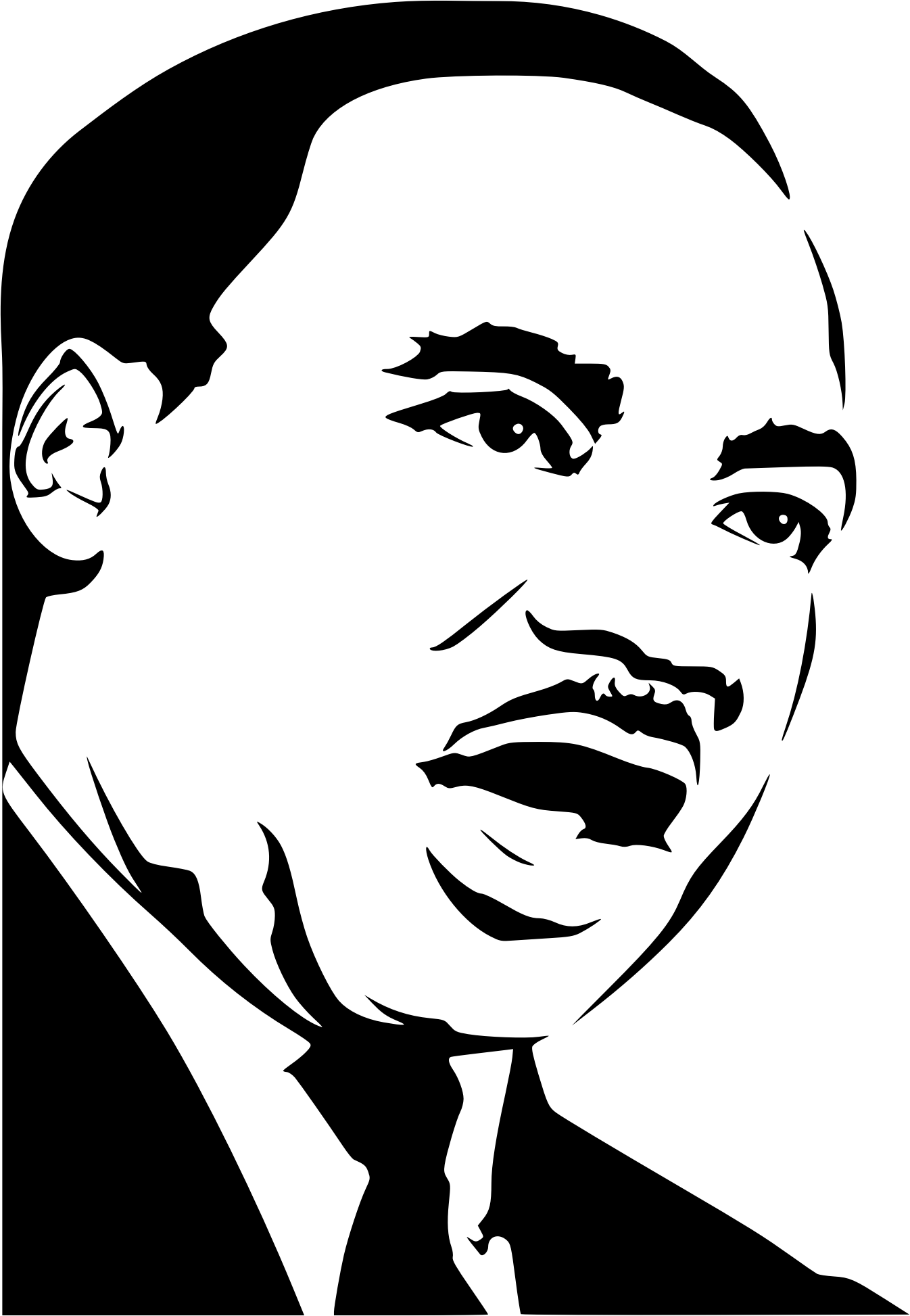 martin luther king jr silhouette