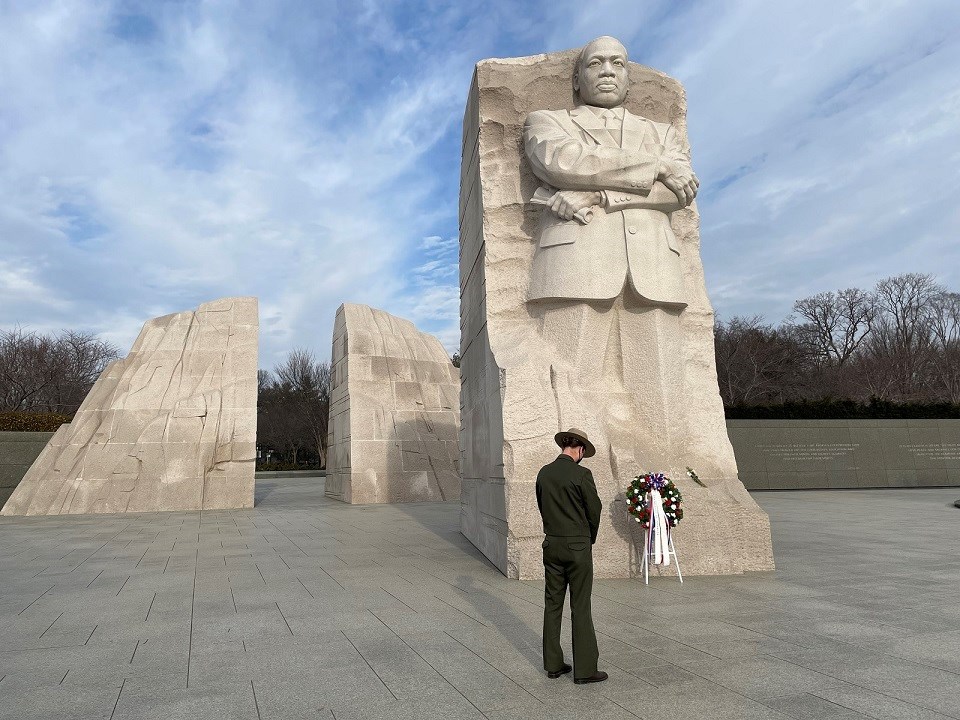 Sculpture commemorates Rev. Martin Luther King Jr. and Coretta ...