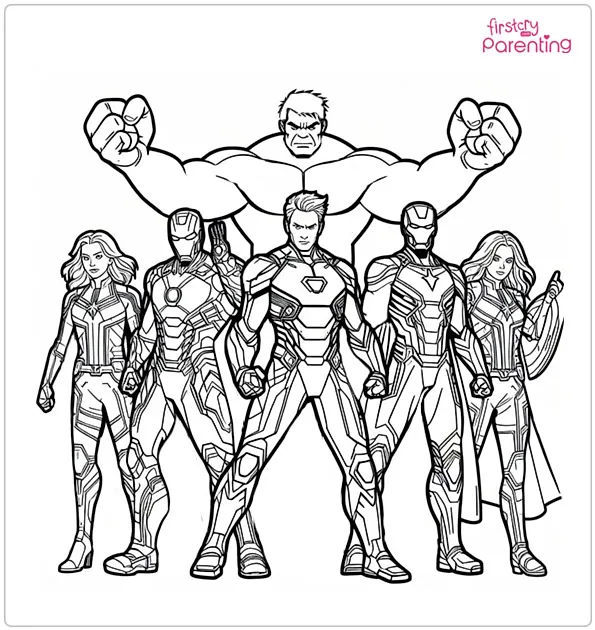 marvel heroes printable pictures