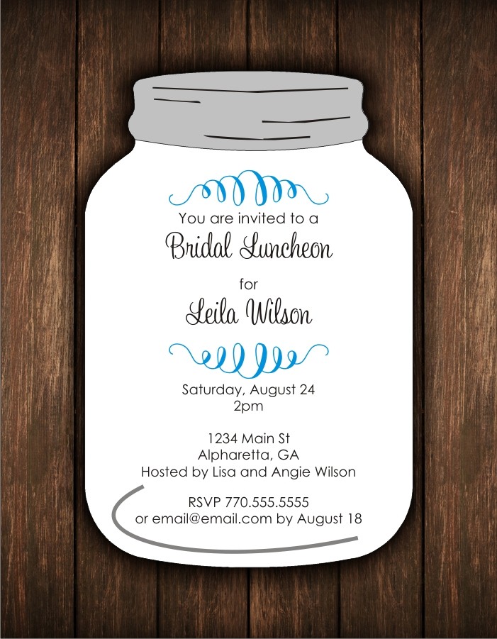 mason jar free printable wedding invitations templates