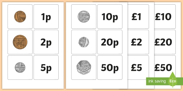 Money Matching Coin Activity (teacher made) - Twinkl
