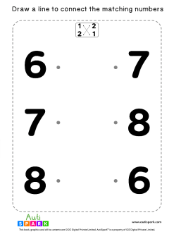 Number Matching Worksheets By - AutiSpark