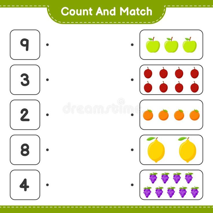 matching number worksheet