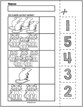 Farm Count &  Match Worksheets | Numbers 1-5 by preKautism worksheets library