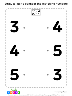 Number Matching Worksheets By - AutiSpark