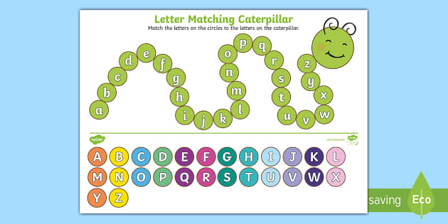 matching uppercase and lowercase letters worksheet