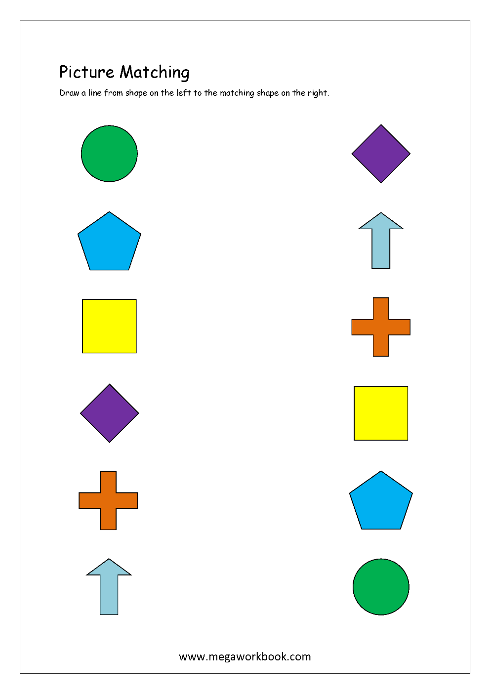Picture Matching Worksheets For Preschool - Free Logical Thinking ...