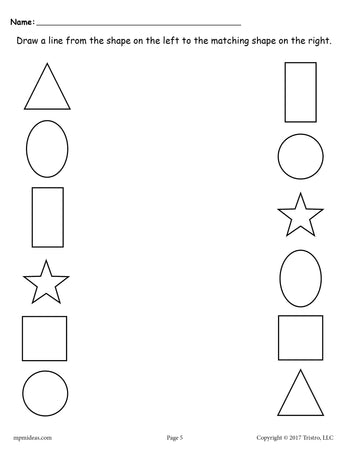 matching worksheet preschool