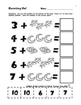 Kindergarten 1st Grade Math Worksheets with Boom Cards by Teacher Tam