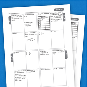 math 4 today grade 5 worksheet