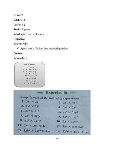 math 4 today worksheet grade 5 week 9