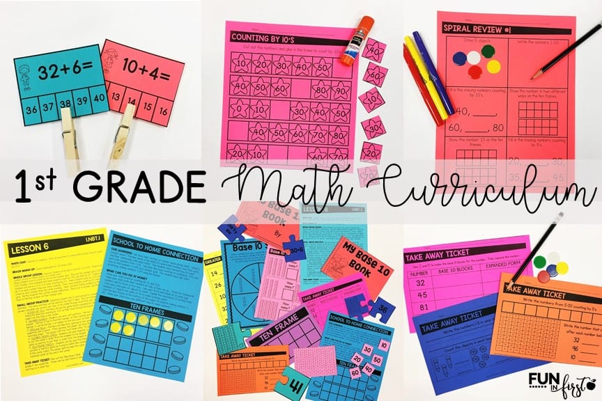 First Grade Math Curriculum and a FREEBIE - Fun in First