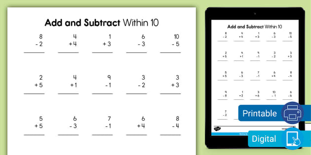 math activity sheets for 1st graders
