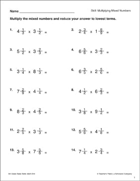 math aids multiplying mixed numbers on ansers com