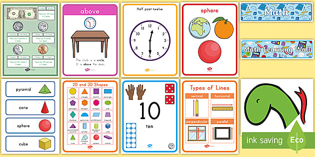 Math Classroom Visual Aids - Teaching Resources - Twinkl USA