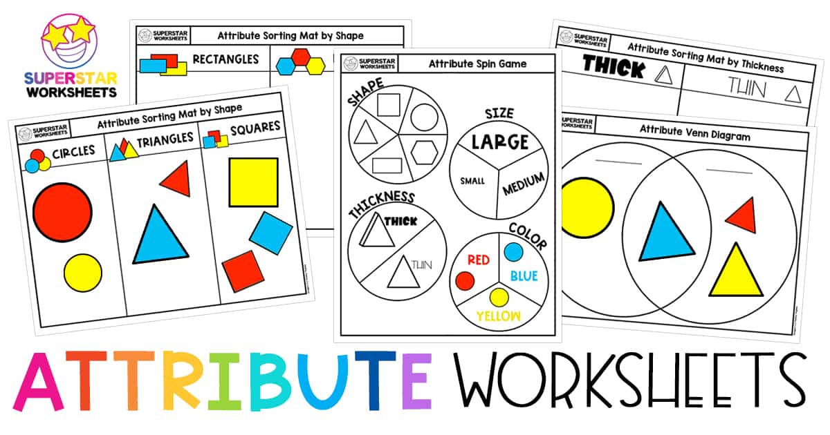 Shape Attributes Worksheets -Worksheets Library