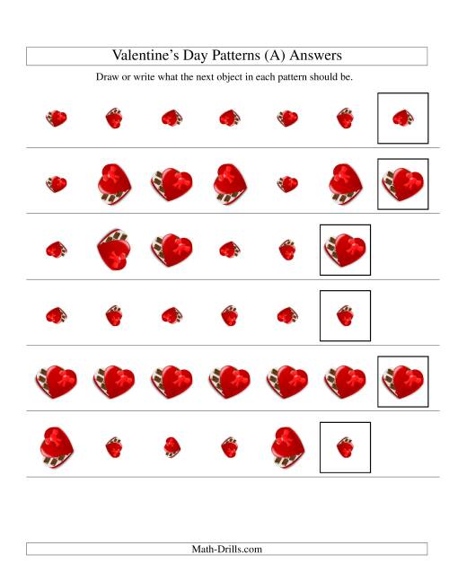 Two-Attribute Patterns (Size and Rotation) Featuring Chocolates (A)