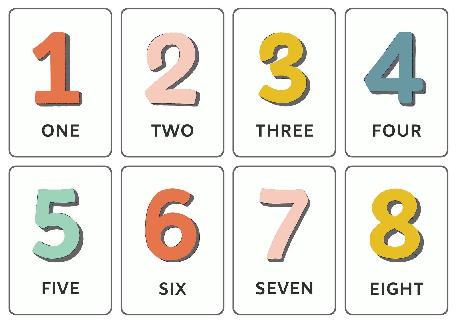 Free math flashcard templates to edit and print 