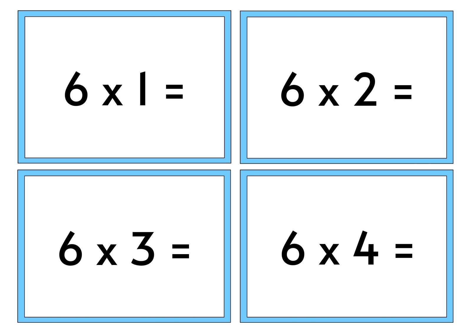 Free math flashcard templates to edit and print | Canva - Worksheets ...