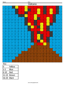 Math Fact Coloring Worksheets from Coloring Squared