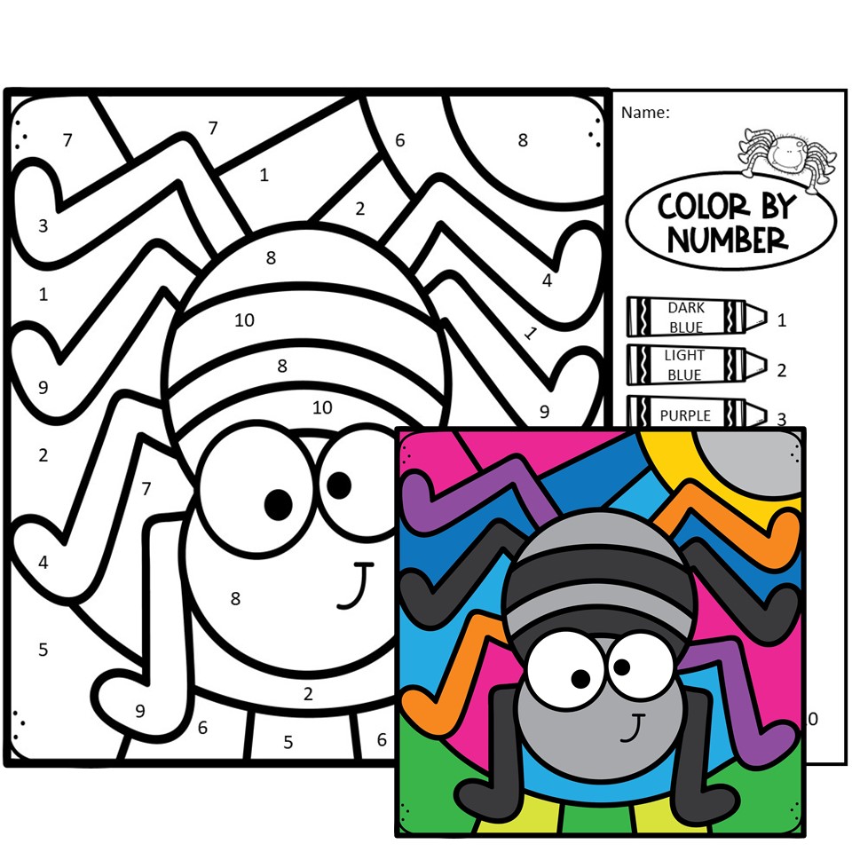 Halloween Color by Number | Made By Teachers