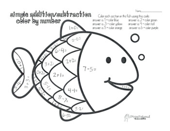Math coloring sheets 1st grade | TPT