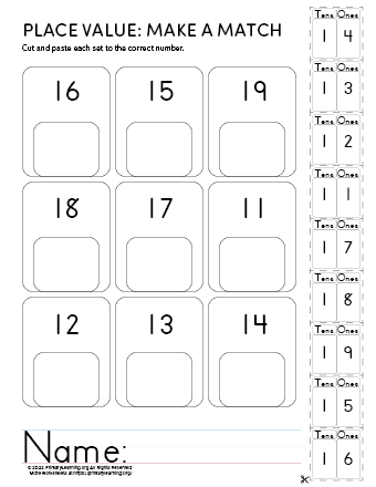 Place Value: Cut and Paste #3  