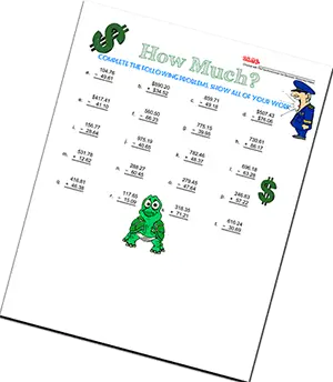 Decimals Worksheets