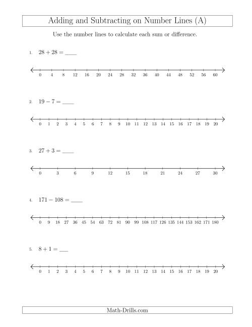 math drills adding and subtracting integers worksheet a