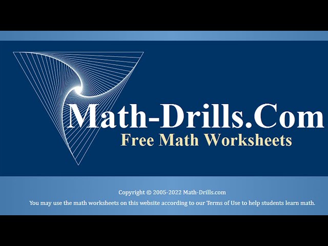 Math-Drills.com Introduction