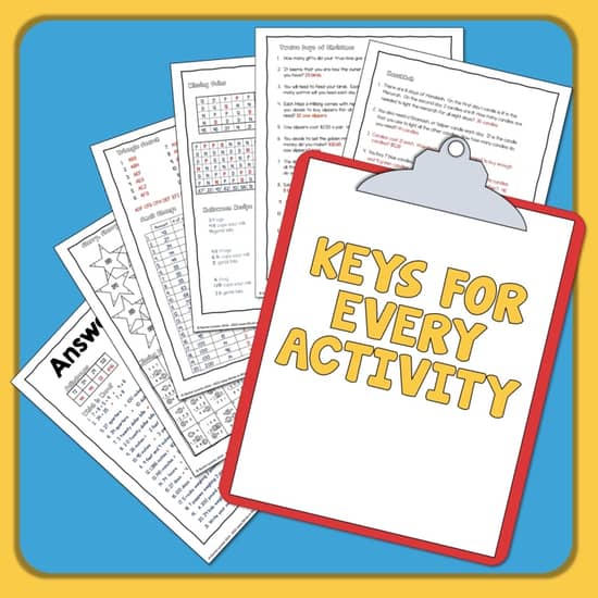 Math Review Activities - Worksheets for Practicing Skills ...