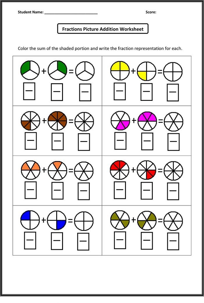 Printable Year 2 Maths Worksheets | Math fractions, Fractions ...