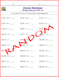 Free Printable Math Worksheets