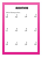 1st Grade Math Worksheets
