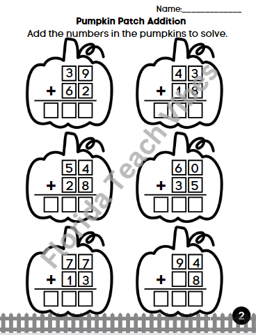 2nd Grade Math Cauldron: A Halloween Activity Brew | No PREP!