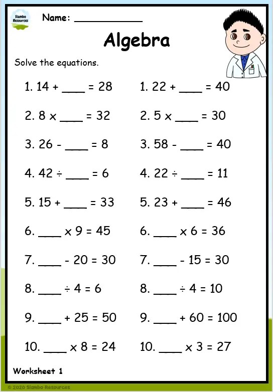 math for 4 grade worksheet