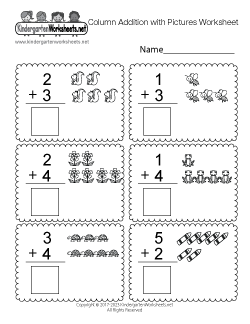 Addition Worksheets for Kindergarten (Free Printables)
