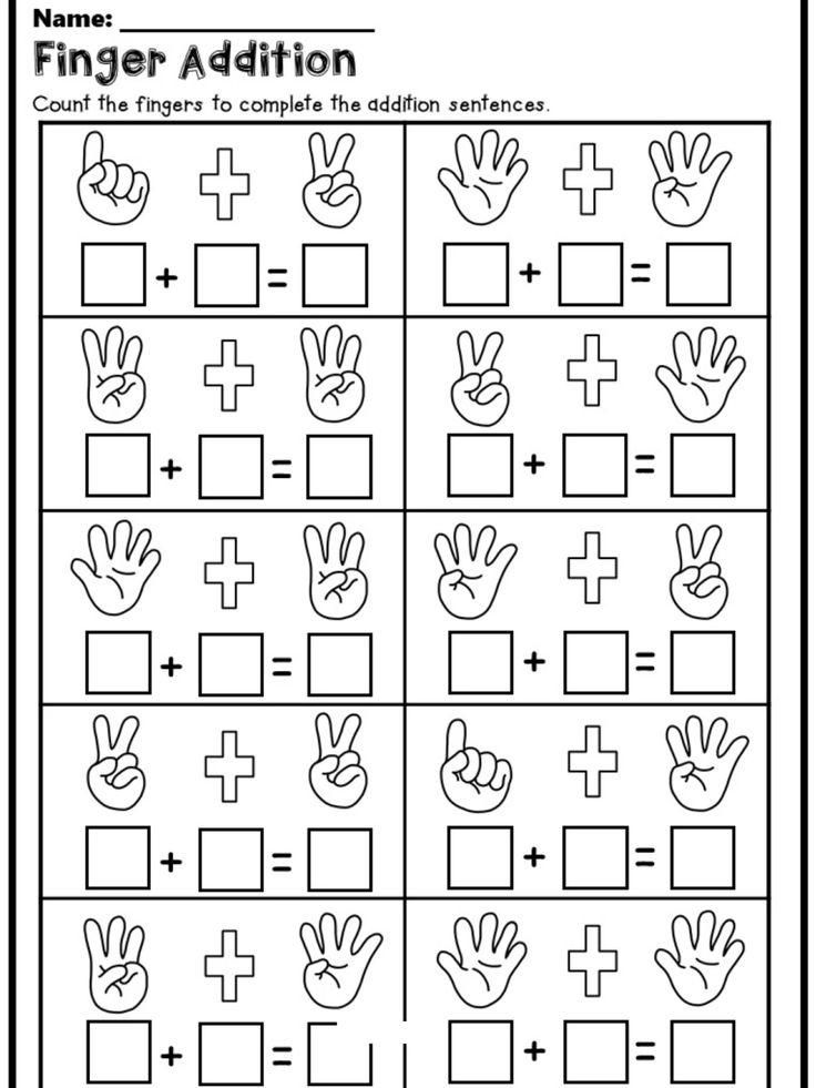 Kindergarten Math Worksheets and Activities : Addition to 10