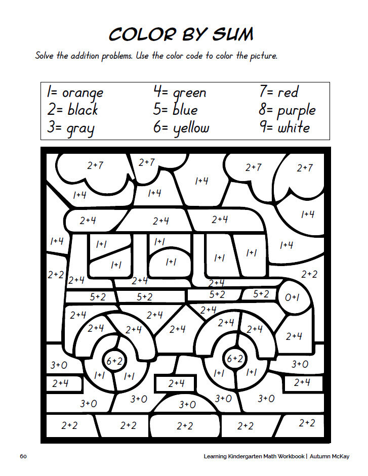 Learning Kindergarten Math Workbook | Best Mom Ideas