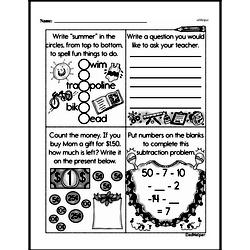 Second Grade Money Math Worksheets - Subtracting Money | edHelper.com
