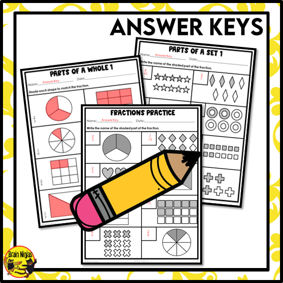 Representing Proper Fractions Math Worksheets | Paper – brainninjas