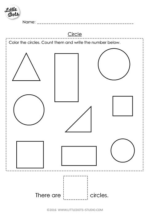 Free Preschool Math Printables | Little Dots Education