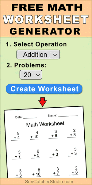 Math Worksheet Generator (Create Free Random Math Problems)