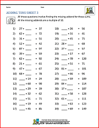 math grade 3 worksheet