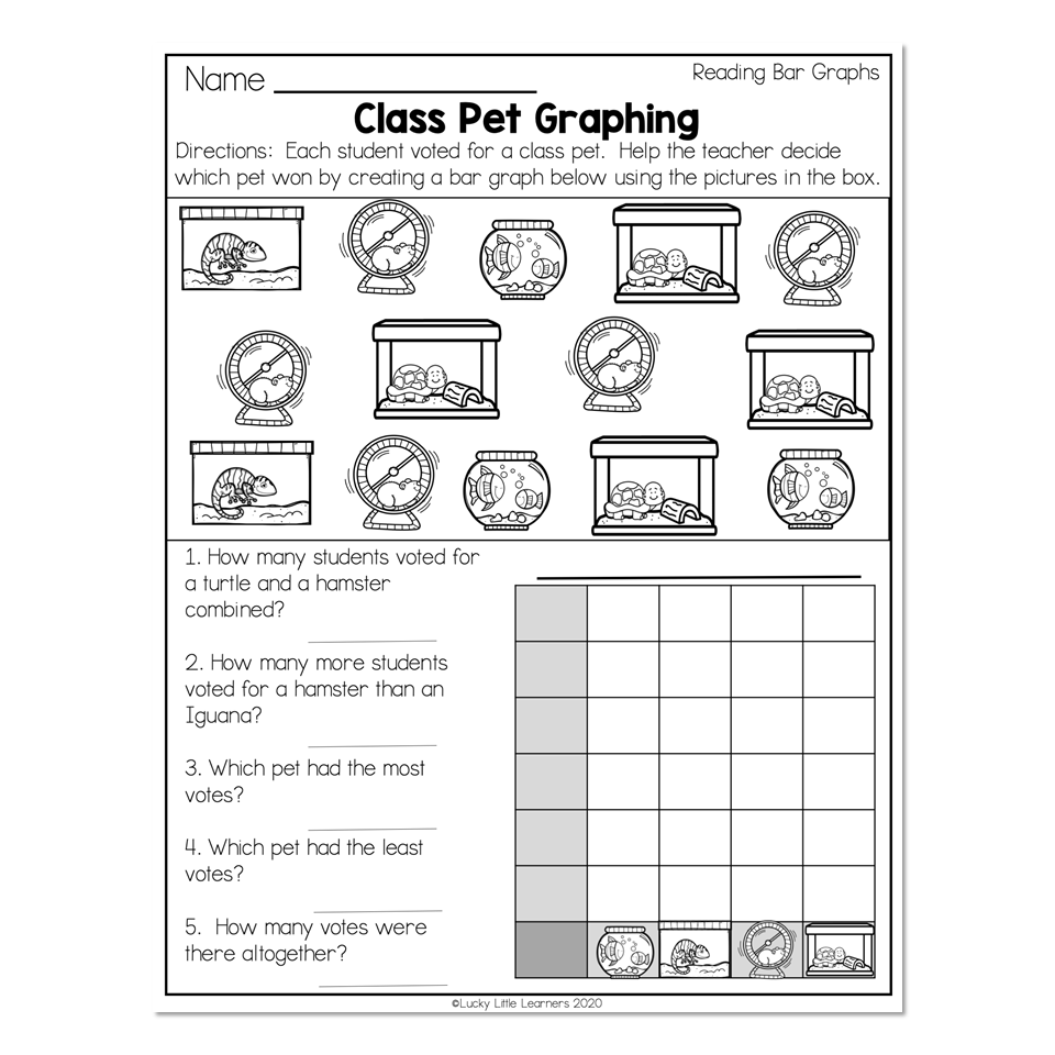 2nd Grade Math Worksheets - Data and Graphing - Reading Graphs ...