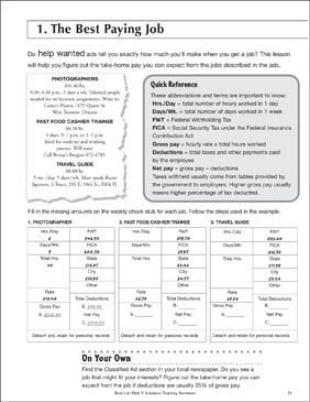 Working Time: Real-Life Math | Printable Skills Sheets