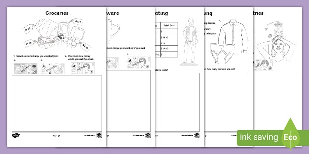 math life skills worksheet