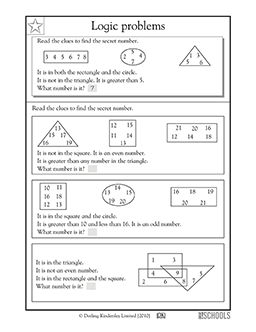 Logic problems | 3rd grade, 4th grade Math Worksheet | GreatSchools