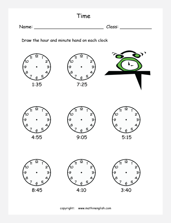 Printable primary math worksheet for math grades 1 to 6 based on ...
