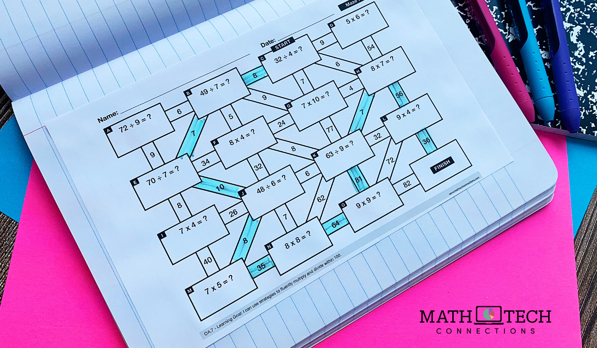 Mazes for Math Review - Math Tech Connections